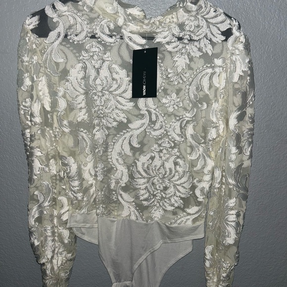 Fashion Nova Tops - Fashion Nova White Lace Women Top